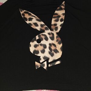 CHEETAH PRINT PLAYBOY CROP TOP